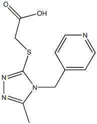 2-{[5-methyl-4-(pyridin-4-ylmethyl)-4H-1,2,4-triazol-3-yl]sulfanyl}acetic acid