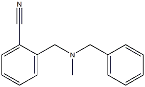 2-{[benzyl(methyl)amino]methyl}benzonitrile Struktur