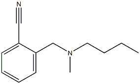 2-{[butyl(methyl)amino]methyl}benzonitrile,,结构式