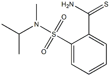 2-{[isopropyl(methyl)amino]sulfonyl}benzenecarbothioamide,,结构式