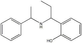 2-{1-[(1-phenylethyl)amino]propyl}phenol Structure