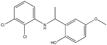 2-{1-[(2,3-dichlorophenyl)amino]ethyl}-4-methoxyphenol Structure