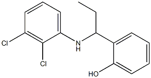 2-{1-[(2,3-dichlorophenyl)amino]propyl}phenol Struktur