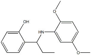 2-{1-[(2,5-dimethoxyphenyl)amino]propyl}phenol,,结构式