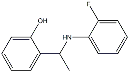 2-{1-[(2-fluorophenyl)amino]ethyl}phenol 化学構造式