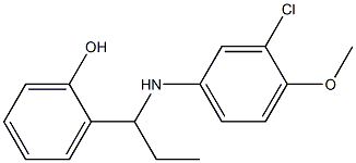 2-{1-[(3-chloro-4-methoxyphenyl)amino]propyl}phenol