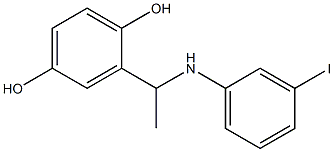 2-{1-[(3-iodophenyl)amino]ethyl}benzene-1,4-diol 结构式
