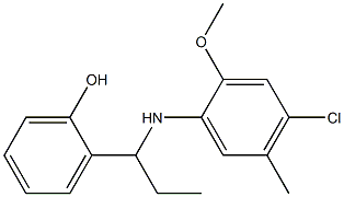 2-{1-[(4-chloro-2-methoxy-5-methylphenyl)amino]propyl}phenol