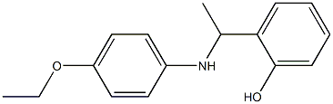 2-{1-[(4-ethoxyphenyl)amino]ethyl}phenol 化学構造式