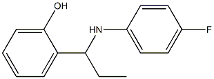 2-{1-[(4-fluorophenyl)amino]propyl}phenol 结构式