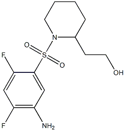 2-{1-[(5-amino-2,4-difluorobenzene)sulfonyl]piperidin-2-yl}ethan-1-ol