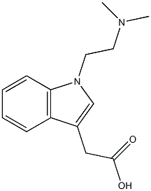 2-{1-[2-(dimethylamino)ethyl]-1H-indol-3-yl}acetic acid Structure