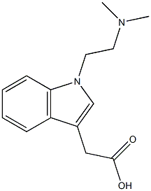 2-{1-[2-(dimethylamino)ethyl]-1H-indol-3-yl}acetic acid 结构式