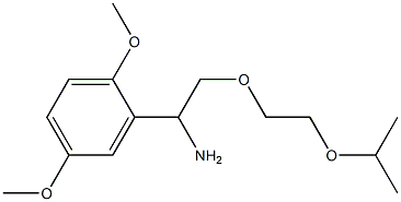 2-{1-amino-2-[2-(propan-2-yloxy)ethoxy]ethyl}-1,4-dimethoxybenzene Structure