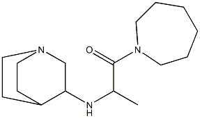 2-{1-azabicyclo[2.2.2]octan-3-ylamino}-1-(azepan-1-yl)propan-1-one