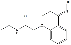  2-{2-[(1E)-N-hydroxypropanimidoyl]phenoxy}-N-isopropylacetamide