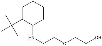 2-{2-[(2-tert-butylcyclohexyl)amino]ethoxy}ethan-1-ol Struktur