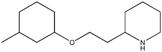 2-{2-[(3-methylcyclohexyl)oxy]ethyl}piperidine,,结构式