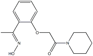 2-{2-[1-(hydroxyimino)ethyl]phenoxy}-1-(piperidin-1-yl)ethan-1-one Structure