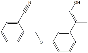  2-{3-[1-(hydroxyimino)ethyl]phenoxymethyl}benzonitrile