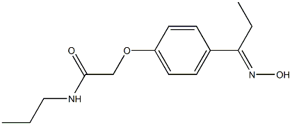  2-{4-[(1E)-N-hydroxypropanimidoyl]phenoxy}-N-propylacetamide