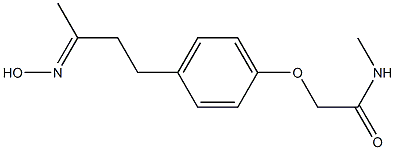  2-{4-[(3E)-3-(hydroxyimino)butyl]phenoxy}-N-methylacetamide