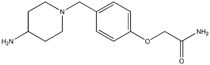 2-{4-[(4-aminopiperidin-1-yl)methyl]phenoxy}acetamide Struktur