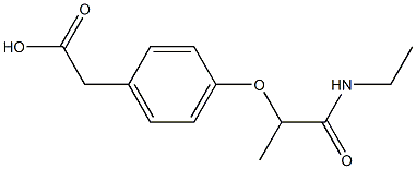 2-{4-[1-(ethylcarbamoyl)ethoxy]phenyl}acetic acid Structure