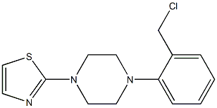 2-{4-[2-(chloromethyl)phenyl]piperazin-1-yl}-1,3-thiazole 结构式