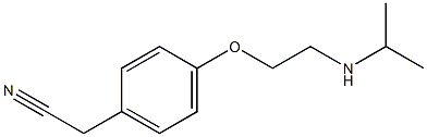 2-{4-[2-(propan-2-ylamino)ethoxy]phenyl}acetonitrile 结构式