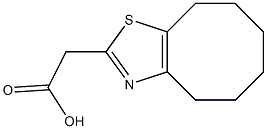 2-{4H,5H,6H,7H,8H,9H-cycloocta[d][1,3]thiazol-2-yl}acetic acid 结构式