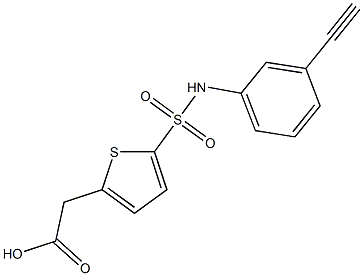 2-{5-[(3-ethynylphenyl)sulfamoyl]thiophen-2-yl}acetic acid