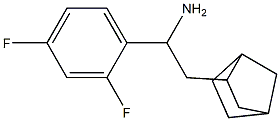 2-{bicyclo[2.2.1]heptan-2-yl}-1-(2,4-difluorophenyl)ethan-1-amine,,结构式