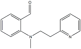 2-{methyl[2-(pyridin-2-yl)ethyl]amino}benzaldehyde 化学構造式