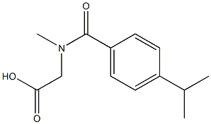 2-{N-methyl[4-(propan-2-yl)phenyl]formamido}acetic acid,,结构式