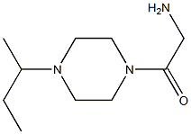 2-amino-1-[4-(butan-2-yl)piperazin-1-yl]ethan-1-one,,结构式