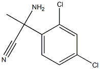 2-amino-2-(2,4-dichlorophenyl)propanenitrile Structure