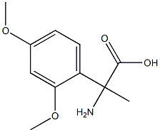 2-amino-2-(2,4-dimethoxyphenyl)propanoic acid 结构式