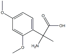 2-amino-2-(2,4-dimethoxyphenyl)propanoic acid Struktur