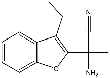 2-amino-2-(3-ethyl-1-benzofuran-2-yl)propanenitrile