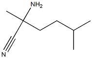 2-amino-2,5-dimethylhexanenitrile Struktur