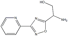 2-amino-2-[3-(pyridin-2-yl)-1,2,4-oxadiazol-5-yl]ethan-1-ol Structure