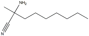 2-amino-2-methylnonanenitrile Structure