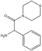 2-amino-2-phenyl-1-(thiomorpholin-4-yl)ethan-1-one,,结构式