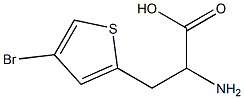 2-amino-3-(4-bromothiophen-2-yl)propanoic acid Structure