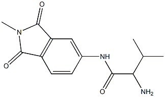 2-amino-3-methyl-N-(2-methyl-1,3-dioxo-2,3-dihydro-1H-isoindol-5-yl)butanamide,,结构式