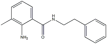 2-amino-3-methyl-N-(2-phenylethyl)benzamide,,结构式