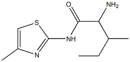 2-amino-3-methyl-N-(4-methyl-1,3-thiazol-2-yl)pentanamide