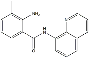 2-amino-3-methyl-N-(quinolin-8-yl)benzamide 化学構造式