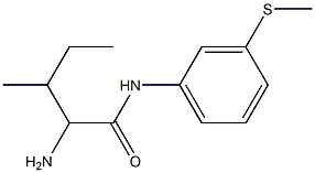 2-amino-3-methyl-N-[3-(methylthio)phenyl]pentanamide